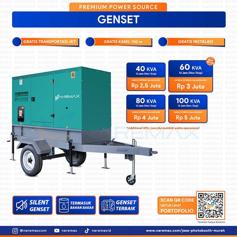 Sewa Genset Murah 40 60 80 100 Kva - Sewa Genset Jakarta Murah Gratis Bbm - Rental Genset Silent Murah Di Jakarta Bogor Depok Tangerang Bekasi Web