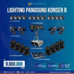 Sewa Lighting Panggung Murah Paket Konser B - Rental Lighting Stage Panggung Murah di Jakarta Bogor Depok Tangerang Bekasi