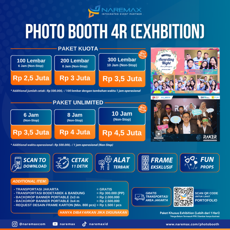 Pricelist Vendor Jasa Photobooth Murah Jakarta Ukuran 4R Paket Exhibition - Rental Jasa Photobooth Pernikahan 4R Bogor Depok Tangerang Bekasi Bandung Surabaya Bali Terbaik